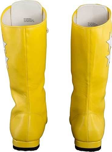 Macho Wrestler Man Madness Yellow Boots - S