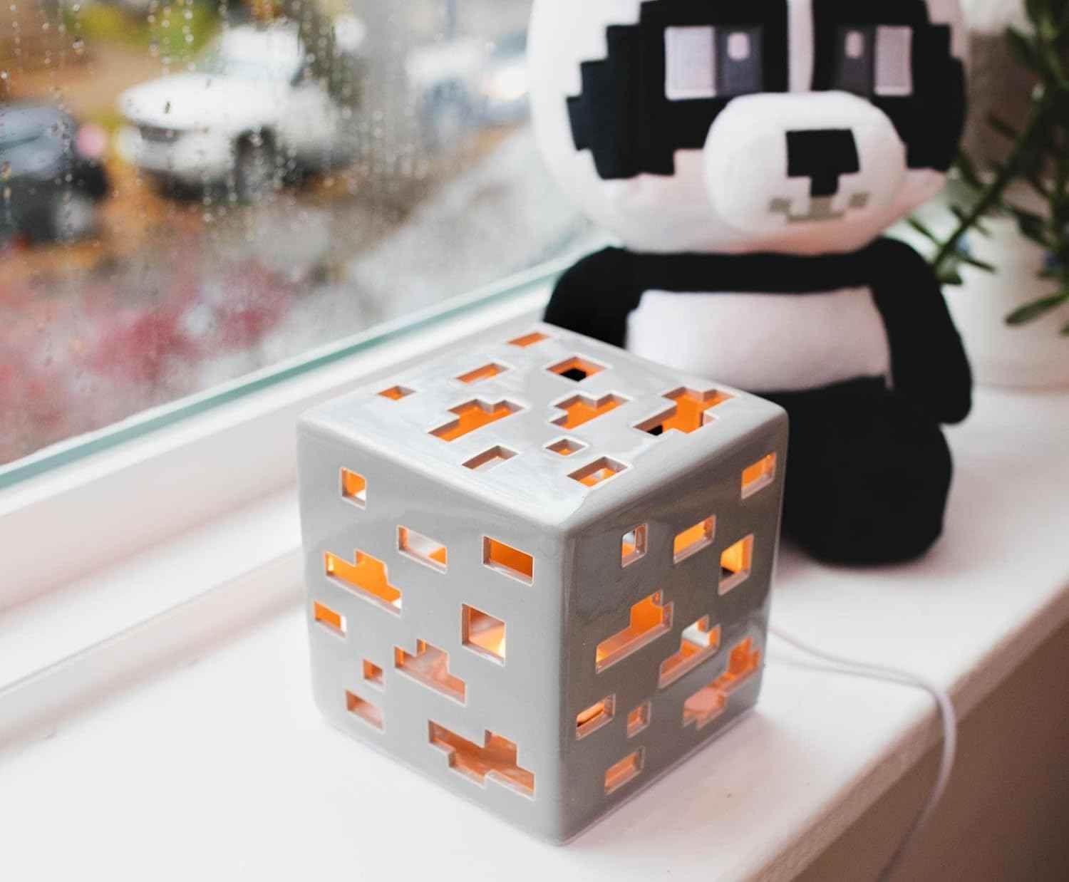 Minecraft Ore Block Lamp – Ceramic Color Changing Light | USB Powered Desk Lamp - 
