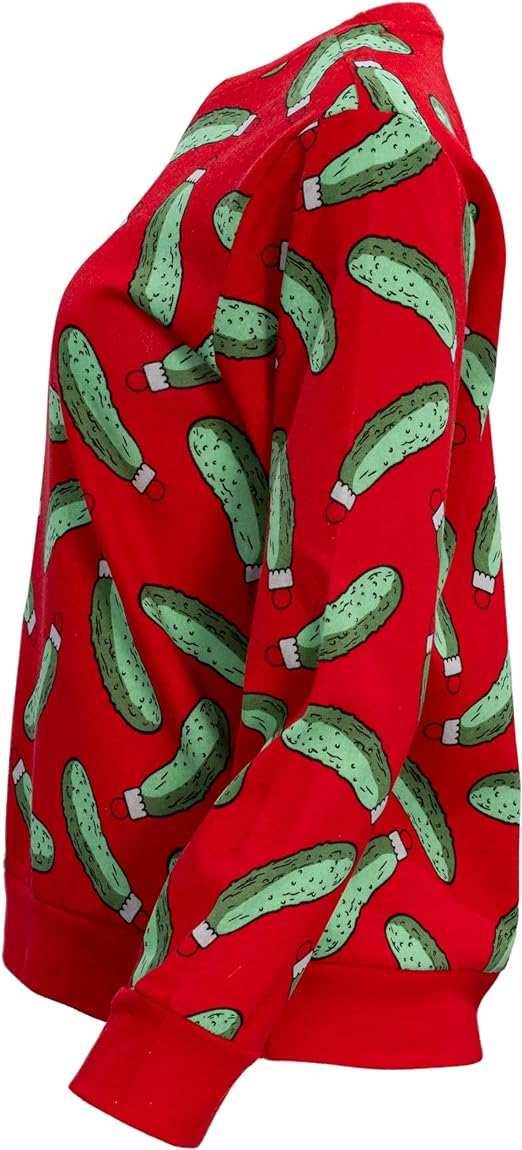 Rick and Morty Pickle Youth Red Sweatshirt - XS