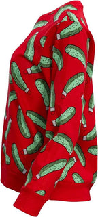 Rick and Morty Pickle Youth Red Sweatshirt - XS