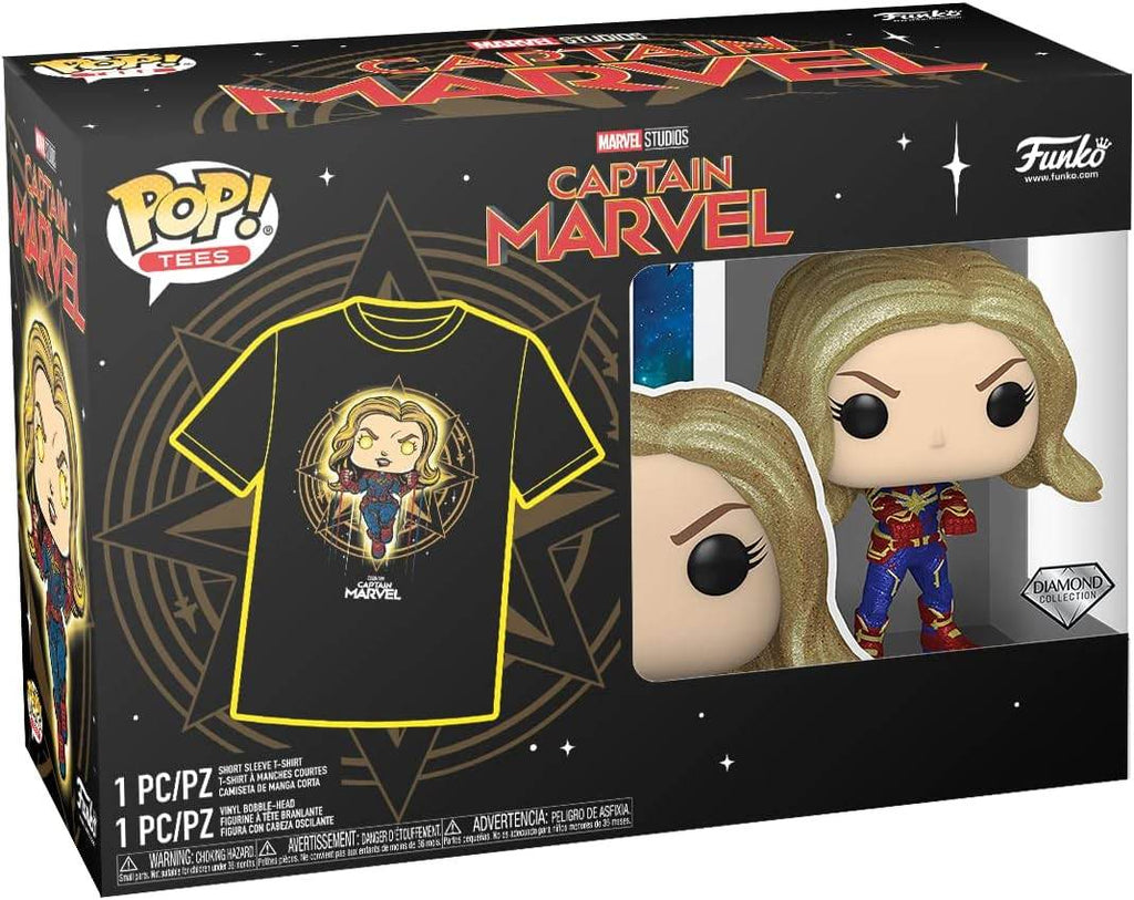 Funko Pop and Tee: Marvel - Captain Marvel - S