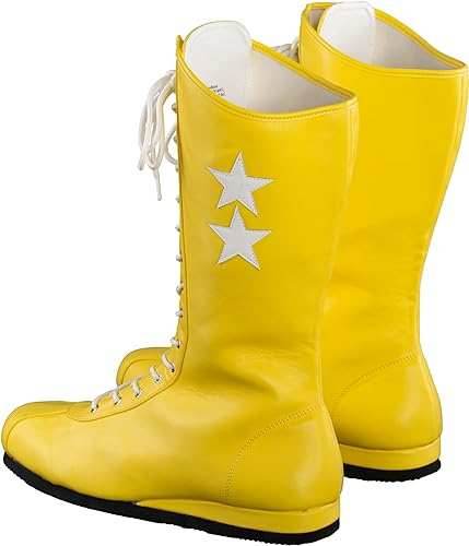 Macho Wrestler Man Madness Yellow Boots - S