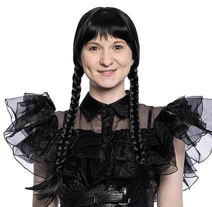Wednesday Spooky Family Deluxe Wig - 