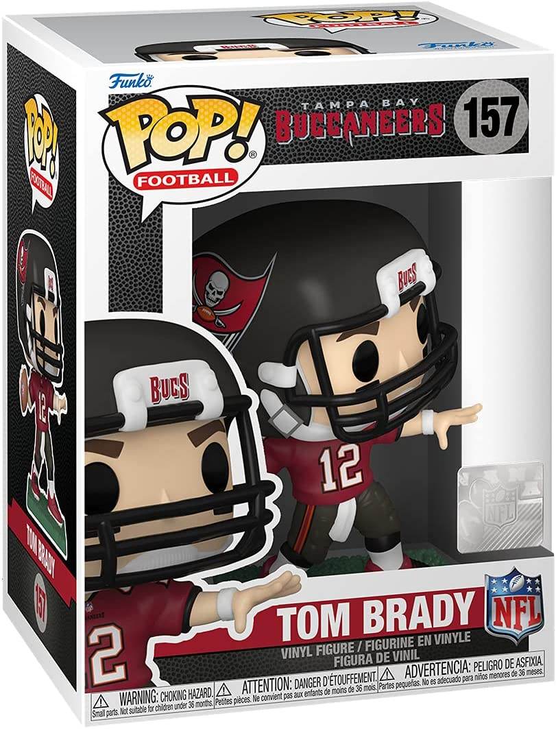 Funko Pop! NFL Buccaneers - Tom Brady (Home Uniform) Vinyl Figure - 