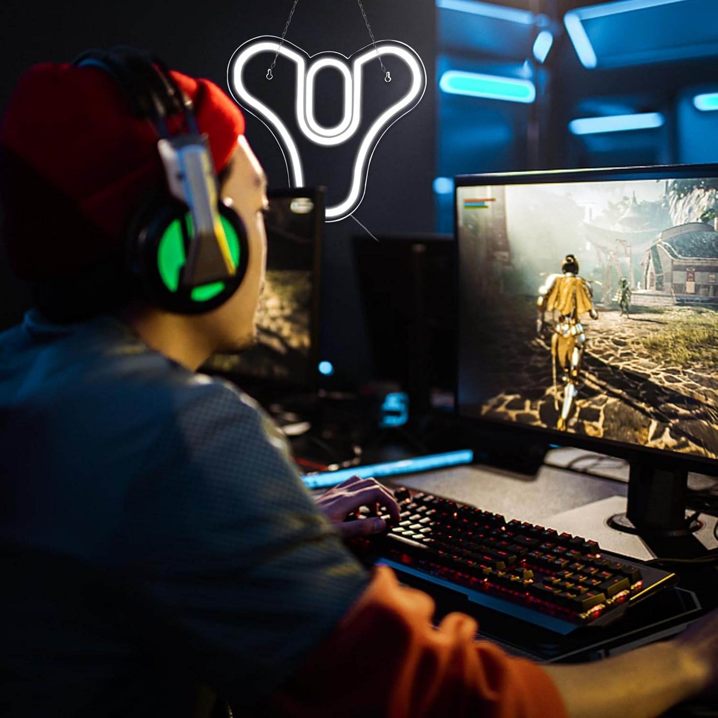 Neon Wall Decor - Pugna Game LED Neon Sign for Bedroom, Bar & Business - Game 01