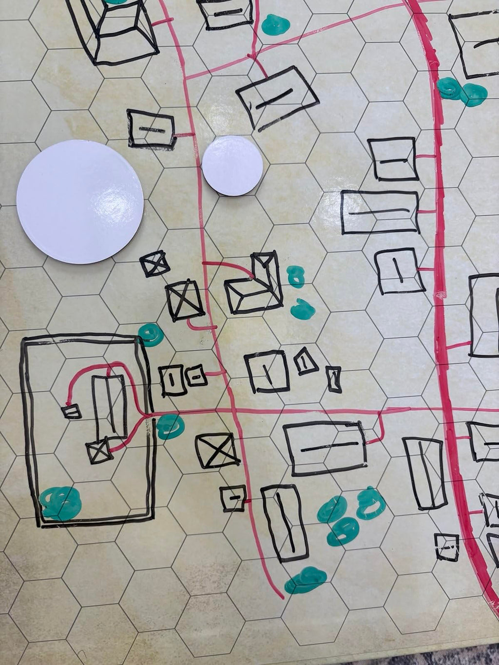 Futhark 100 Dry Erase Tokens for DND – Reusable RPG Tokens in 2 Sizes for Combat Tracking, Initiative, Conditions, and Effects – Reusable Circle Markers for Tabletop Board Games Accessories (100 PCS)