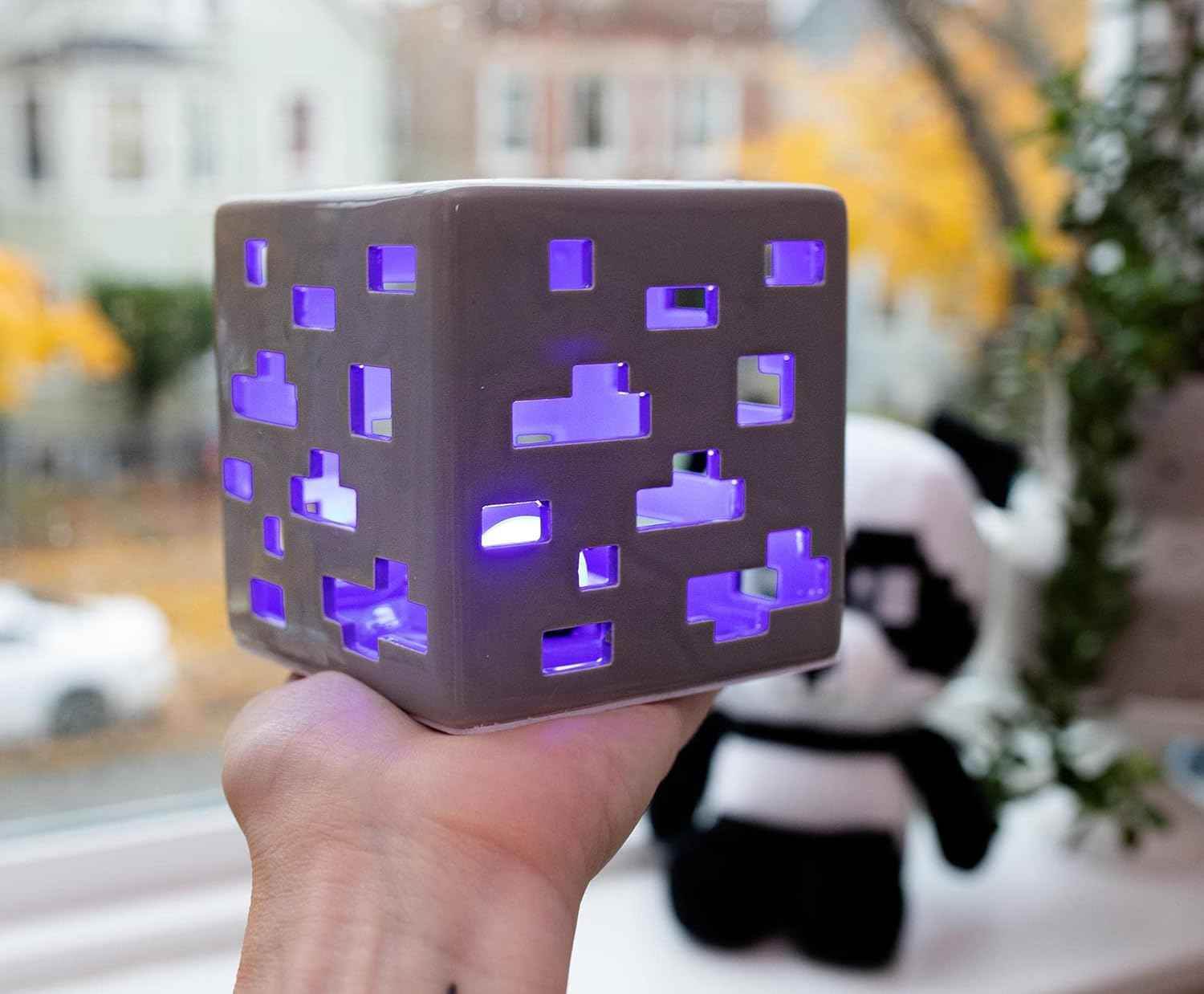 Minecraft Ore Block Lamp – Ceramic Color Changing Light | USB Powered Desk Lamp - 