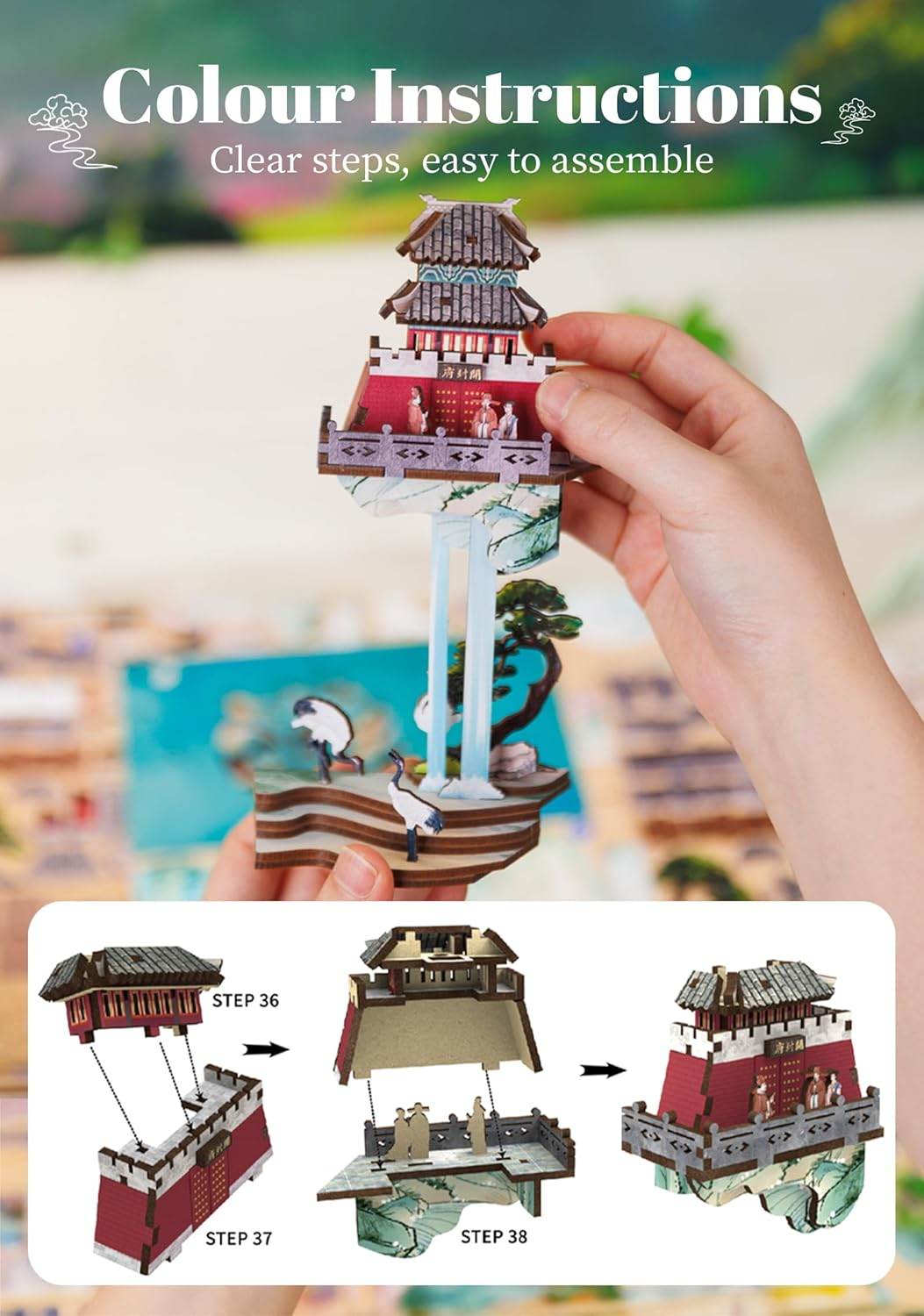 Book Nook Wizardi Miniature - Su Dongpo's Life Roombox Kit - 