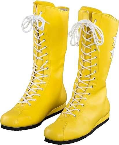 Macho Wrestler Man Madness Yellow Boots - S