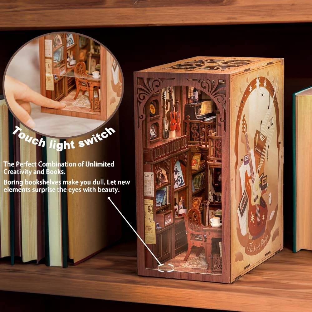 Book Nook Wizardi Miniature - The Secret Rhythm Roombox Kit - 