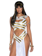 Queen Cleopatra Costume - Women's Egyptian Goddess Outfit with Headpiece