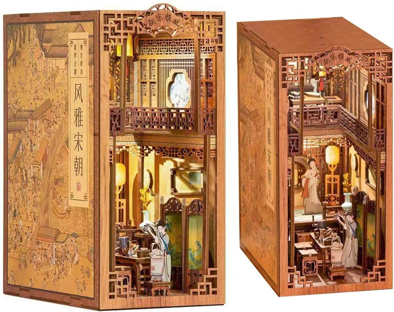 Book Nook Wizardi Miniature - Elegant Song Dynasty Roombox Kit - 