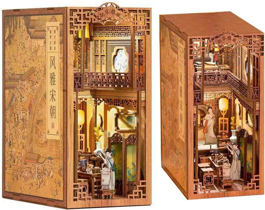 Book Nook Wizardi Miniature - Elegant Song Dynasty Roombox Kit - 