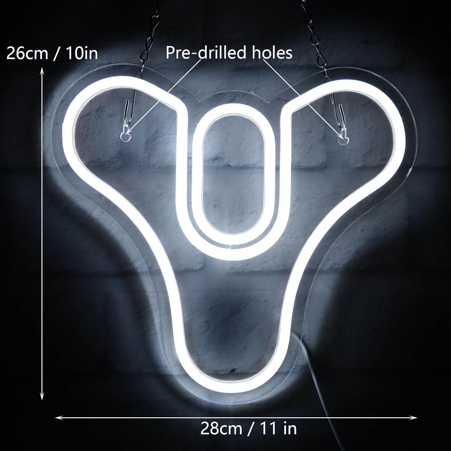 Neon Wall Decor - Pugna Game LED Neon Sign for Bedroom, Bar & Business - Game 01