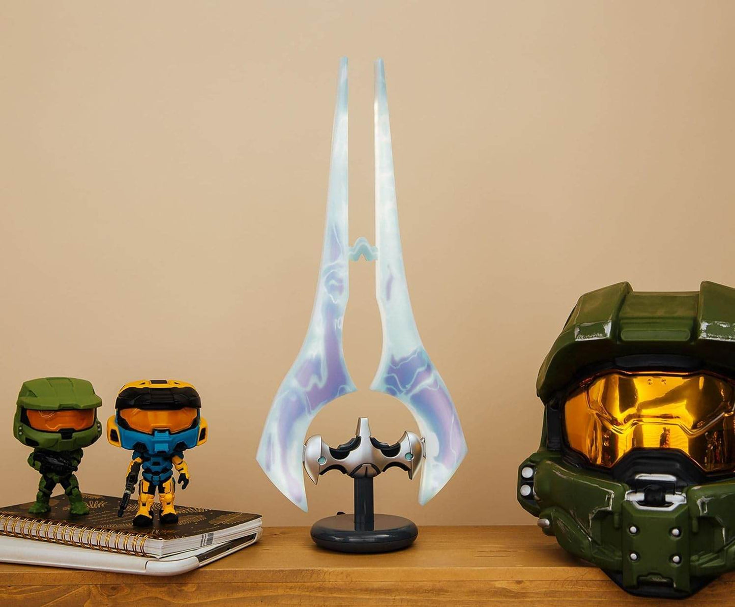 Halo Energy Sword Lamp – LED Mood Light Collectible Desk Lamp with USB Power - 
