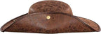 Pirate Hat Faux Leather Tricorn Colonial Renaissance Halloween Costume Cosplay Accessory - Brown