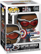 Funko POP Marvel: Falcon and The Winter Soldier - Captain America (Sam Wilson) with Shield Year of The Shield Amazon Exclusive - 
