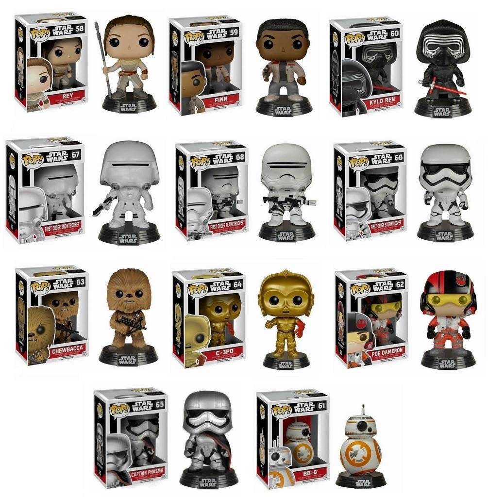 Funko POP! Star Wars Mystery Pack - 6 Random Stylized Vinyl Bobble - 