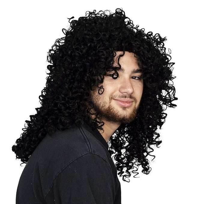 Hair Metal / Heavy Metal 1980s SLASH Guitar Rocker Halloween Cosplay Costume Wig - 