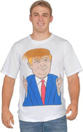 Costume Agent Former President 3D Hair White T-Shirt - S