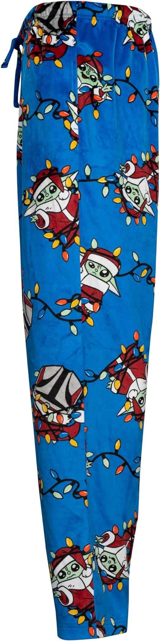 Yoda Grogu Lights Blue Lounge Pants - S