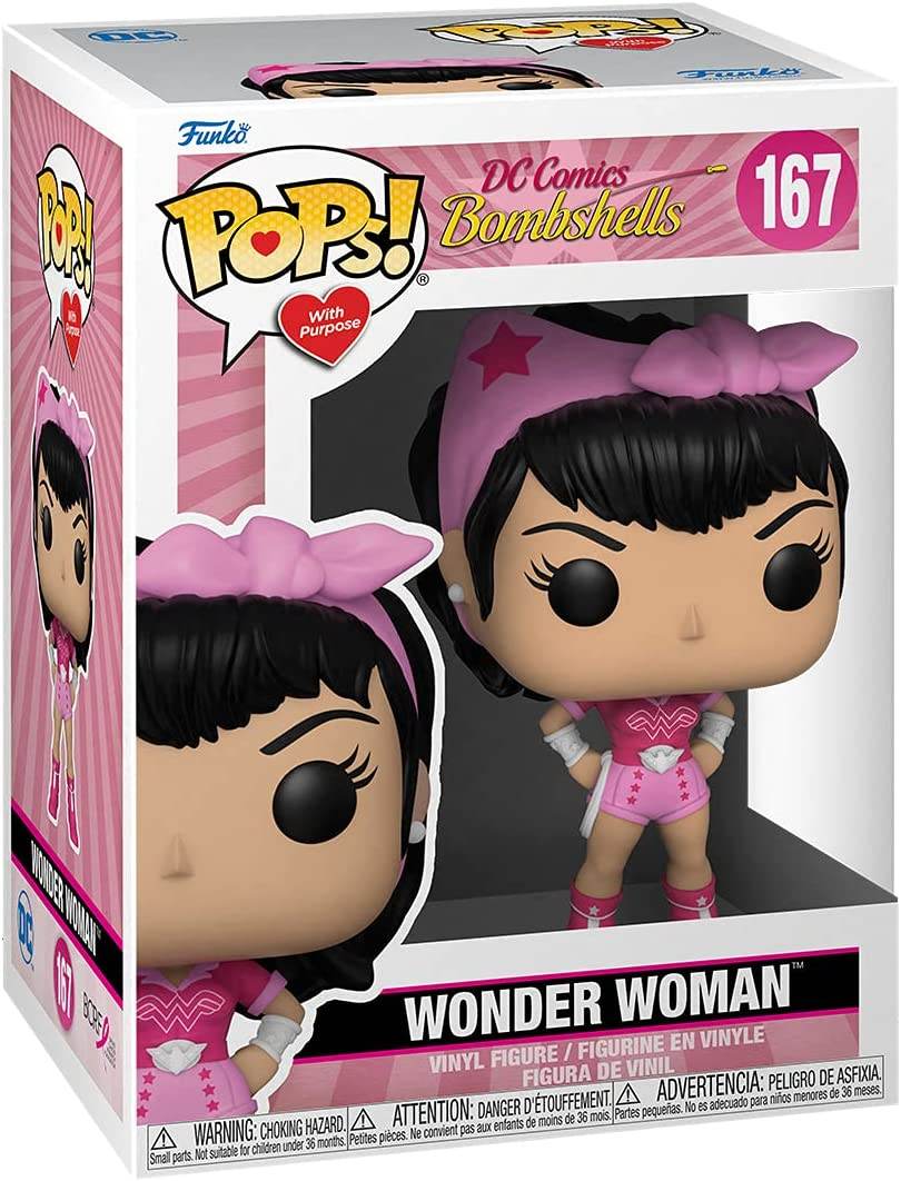 Funko Pop! Heroes: Breast Cancer Awareness - Bombshell Wonder Woman Vinyl Figure - 