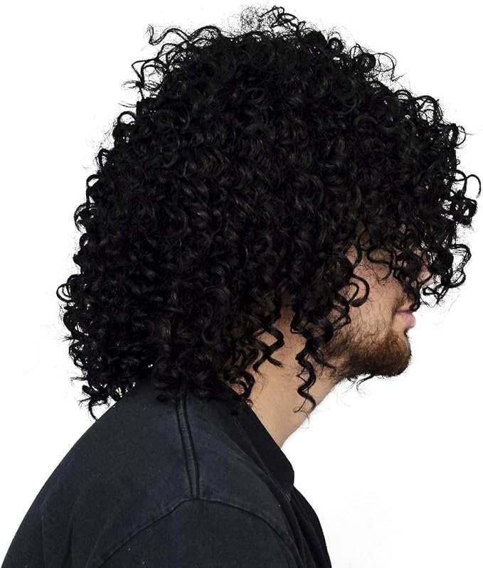 1980s Superfreak Jheri Curl Afro Slash GNR Halloween Cosplay Costume Wig - 