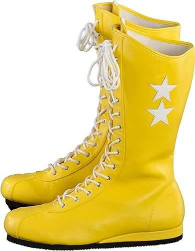 Macho Wrestler Man Madness Yellow Boots - S