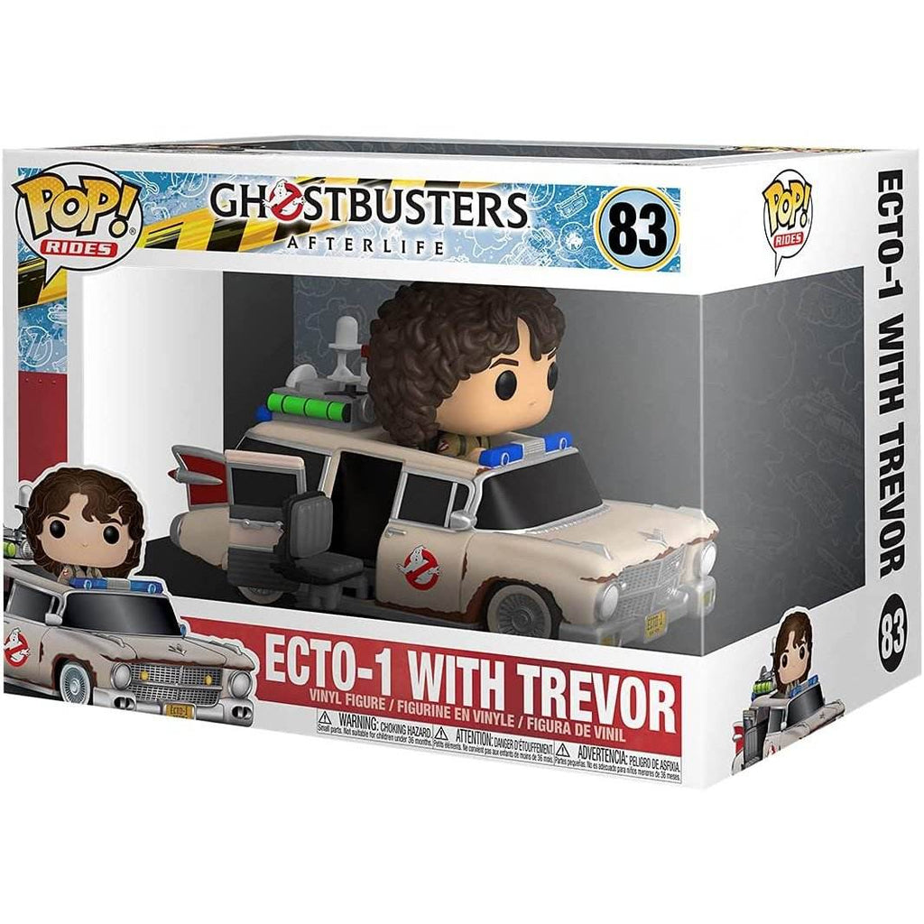 Funko Pop! Ride Movies: Ghostbusters Afterlife - Ecto 1 with Trevor Vinyl Figure - 