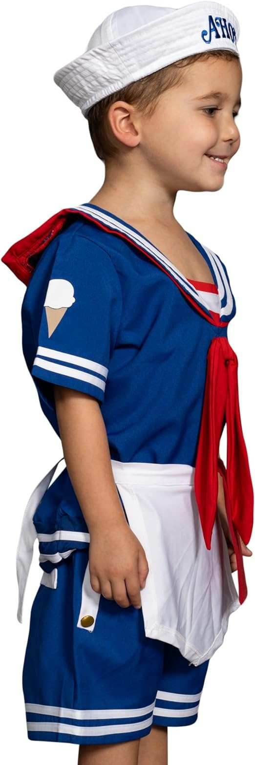 Scoops Ahoy Ice Cream Shop Sailor Kids Costume Set - 2T