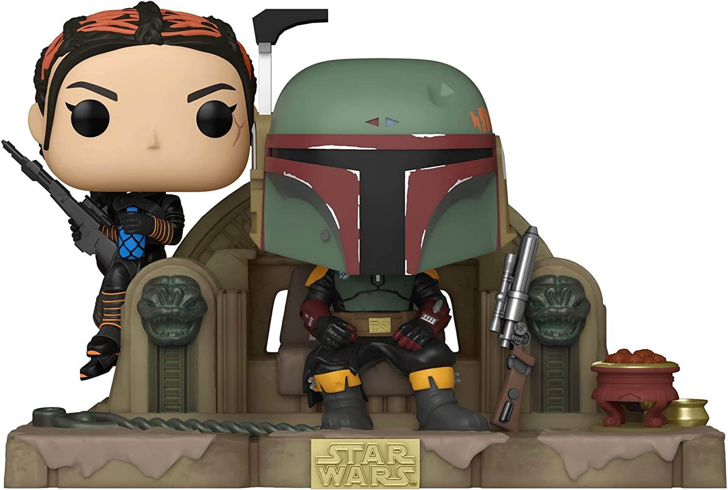 Funko Pop! Moment: Mandalorian - Boba Fett & Fennec Shand Collectible Vinyl Figure - 