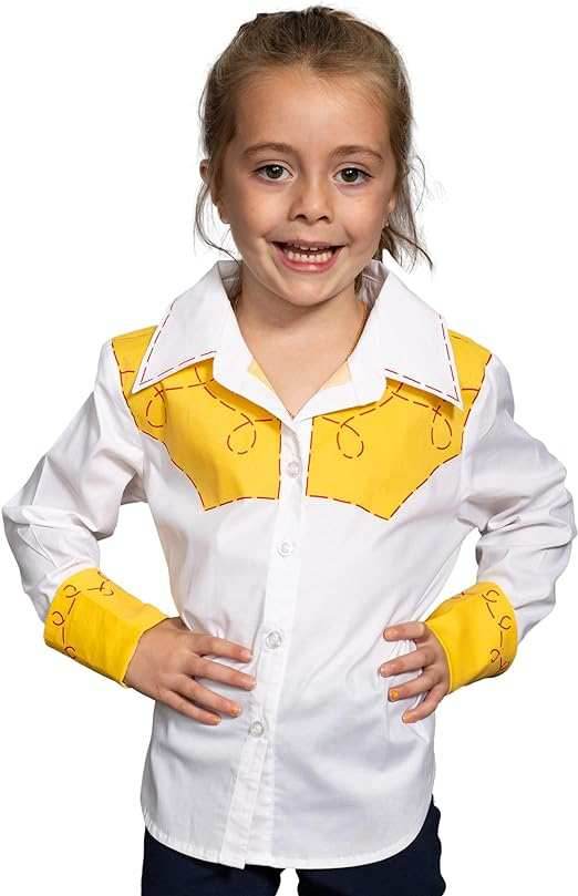 Jessie Cowgirl Kids Children Halloween Costume Cosplay Long Sleeve Button Up Shirt - 12-18 Months