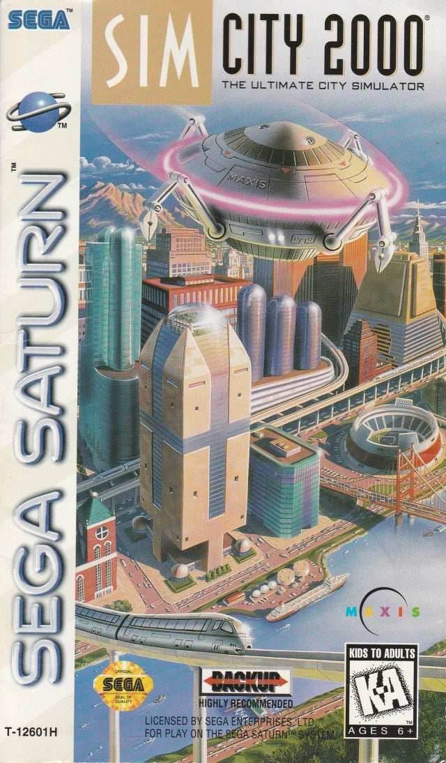 SimCity 2000 (Sega Saturn) - Game Manual Only