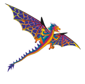 76 Inch Wingspan SuperSize Ultra 3D Dragon Ripstop Nylon Dragon Kite - 