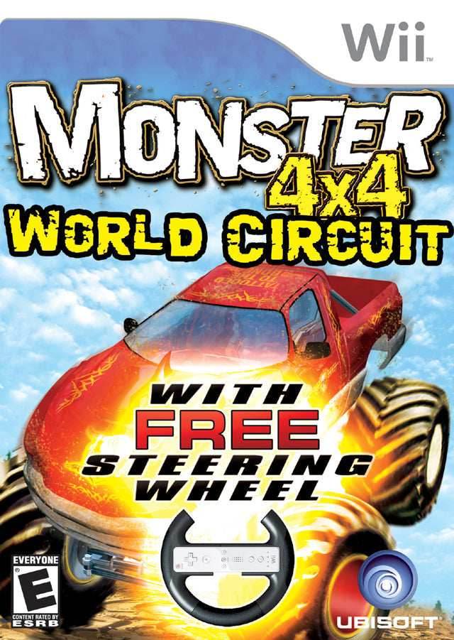 Monster 4X4: World Circuit with Steering Wheel (Wii) - Game Manual Only