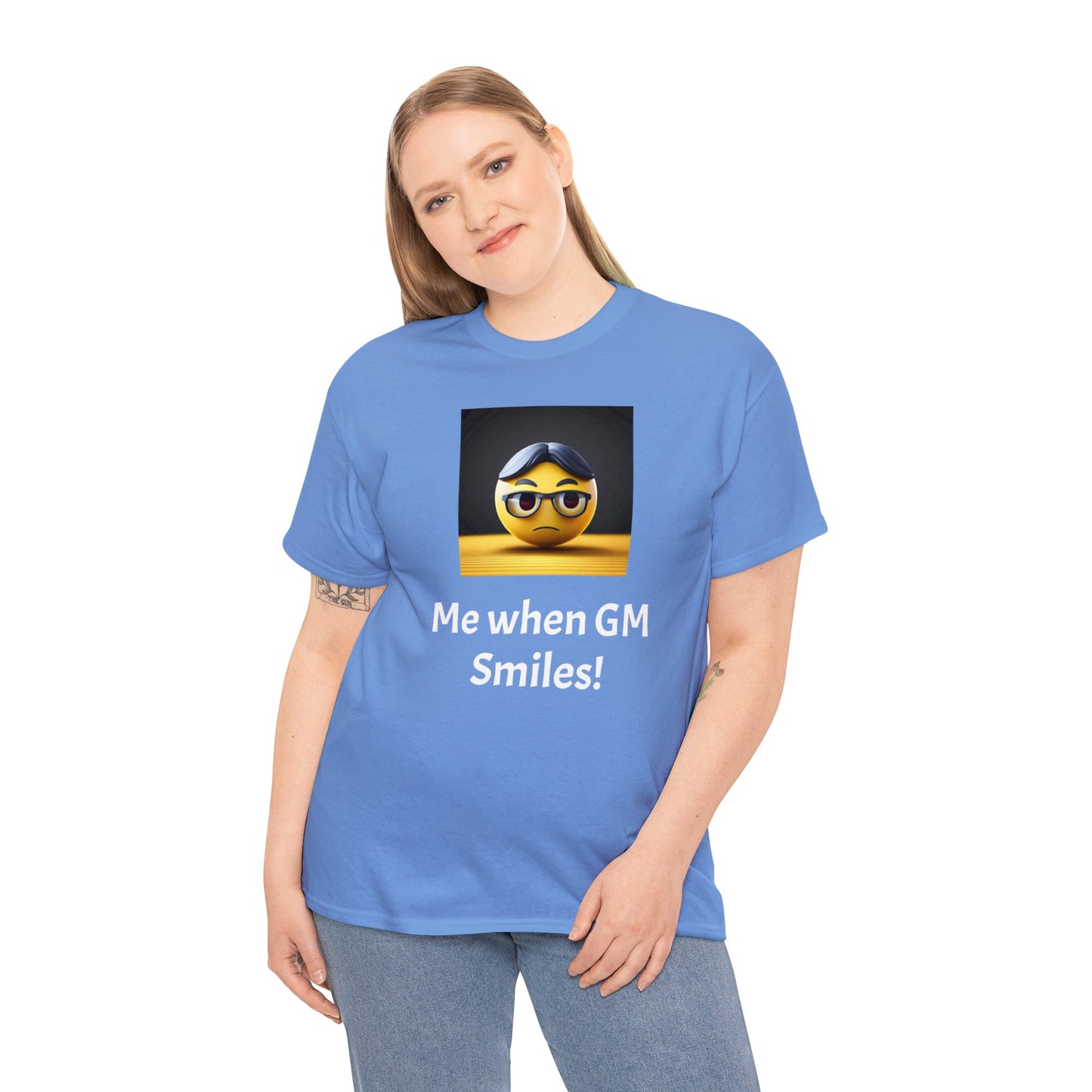 Me when the Gm Smiles Unisex Heavy Cotton Tee-DungeonDice1