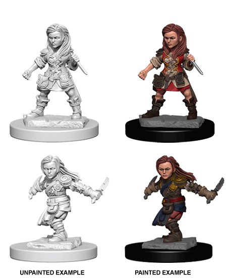 D&D: Nolzur's Marvelous Miniatures - Halfling Female Rogue - 