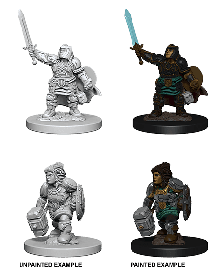 D&D: Nolzur's Marvelous Miniatures - Dwarf Female Paladin - 
