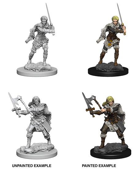 D&D: Nolzur's Marvelous Miniatures - Human Female Barbarian - 