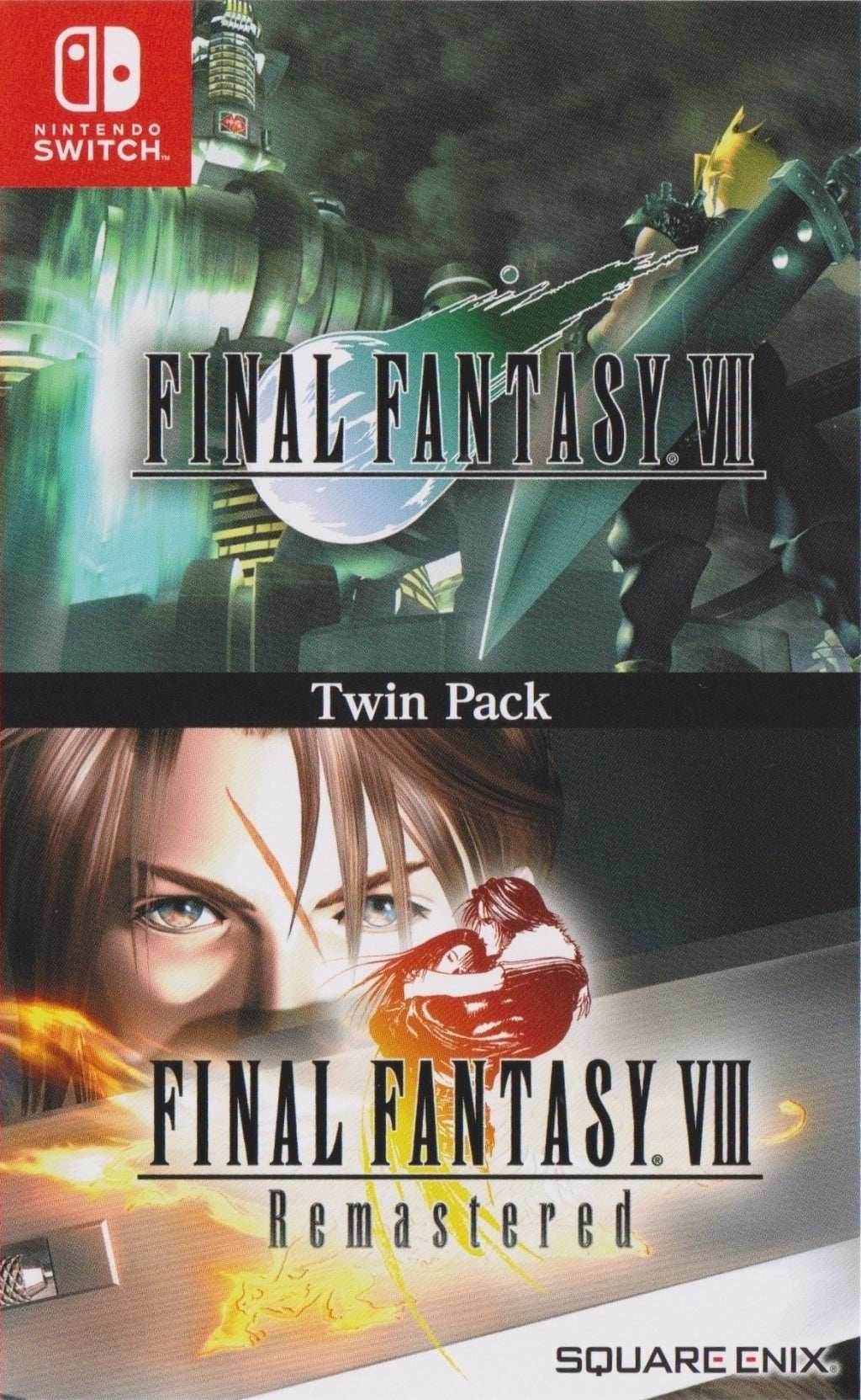 Final Fantasy VII / Final Fantasy VIII Remastered Twin Pack [Asian Import] (Nintendo Switch) - Game Only