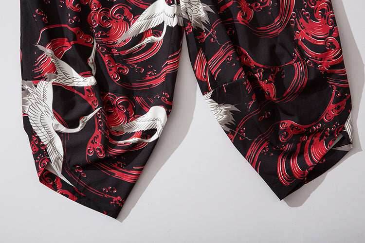 YC142 Red River Cranes Lightweight Pants - Black / S