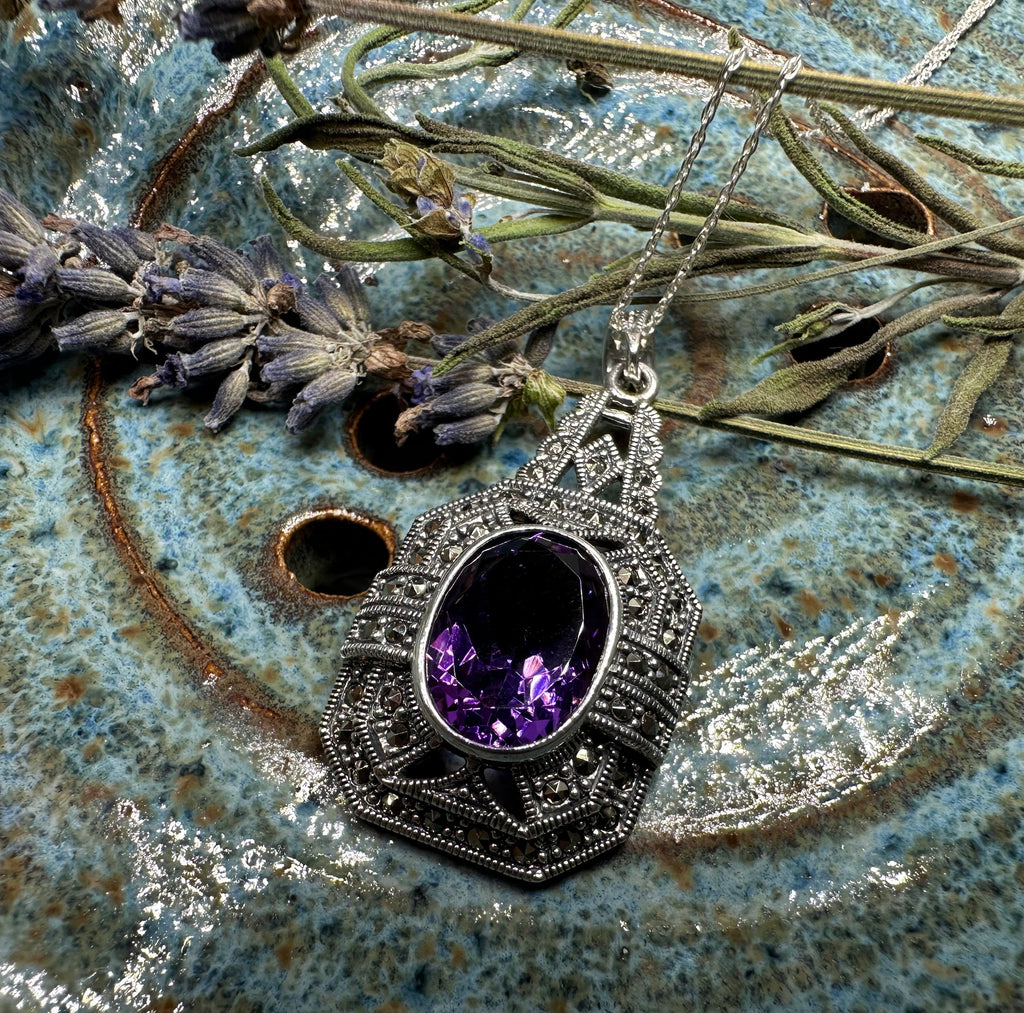 Victorian Marcasite Necklace