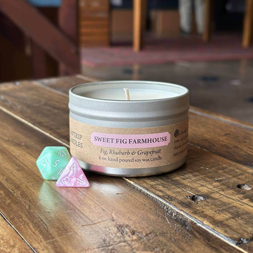 Cantrip Candles (6 oz Candle Tin) - Sweet Fig Farmhouse