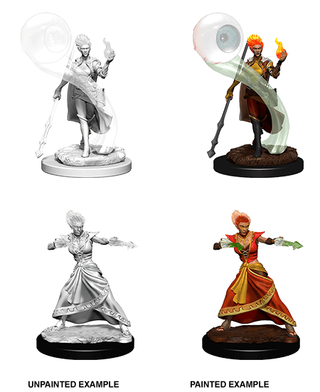 D&D: Nolzur's Marvelous Miniatures - Fire Genasi Female Wizard - 