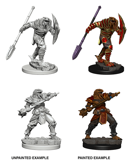 D&D: Nolzur's Marvelous Miniatures - Dragonborn Male Fighter w/ Spear - 