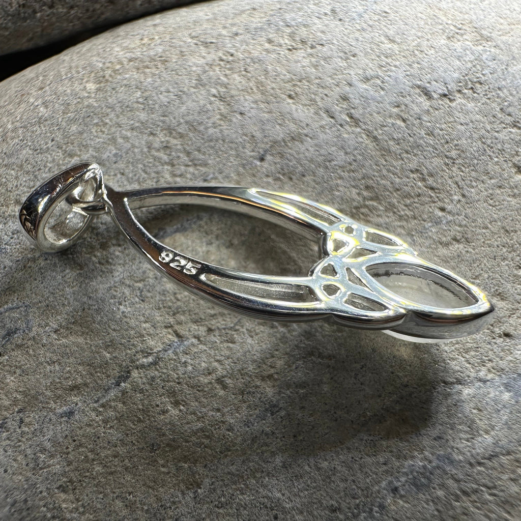 Moonstone Trinity Knot Necklace