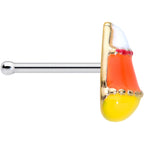 20G 1/4 Candy Corn Halloween Nose Bone