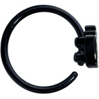 20G 5/16 Black Green Boo Ghost Halloween Nose Hoop