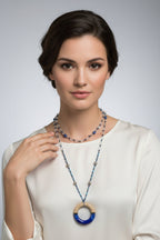 Coastal Blues Long Necklace