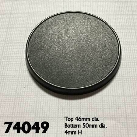 Reaper Miniatures: Round Plastic Gaming Base - 50mm (10) - 